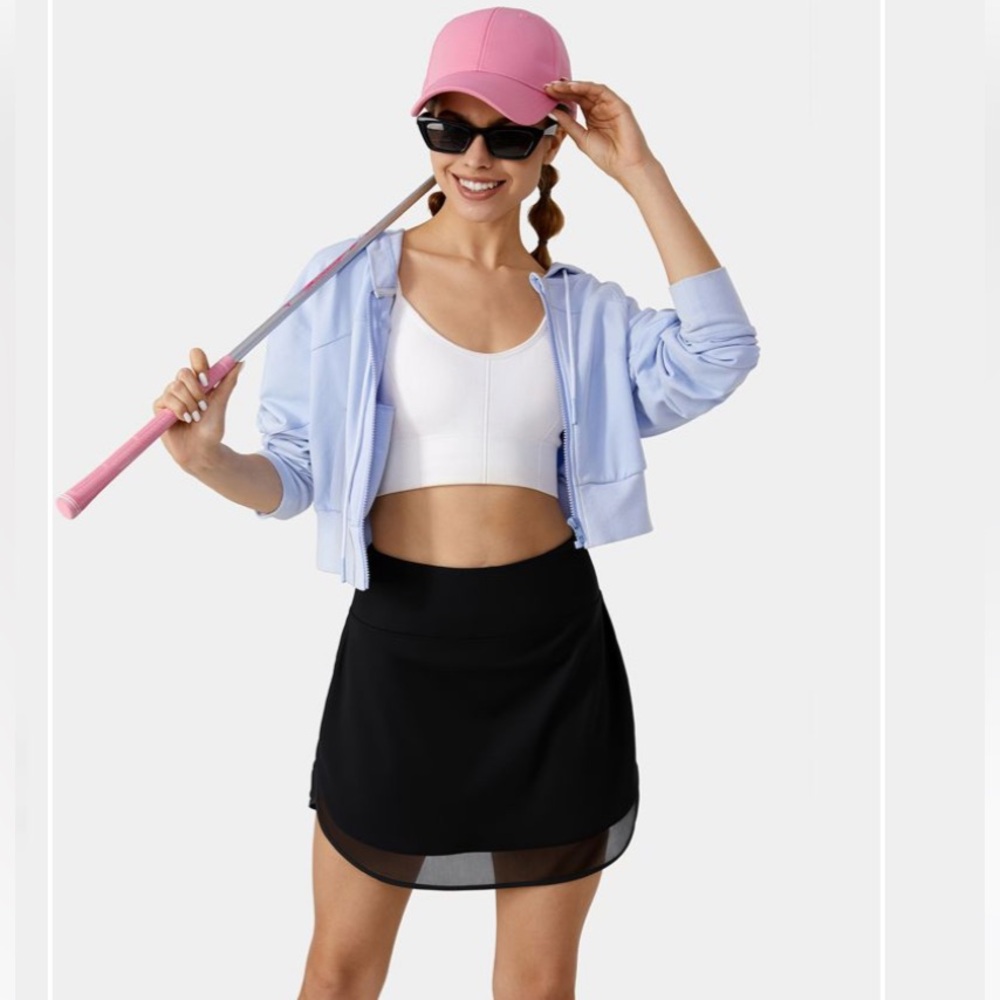 Halara Mesh Mini Golf Skirt w/ Shorts